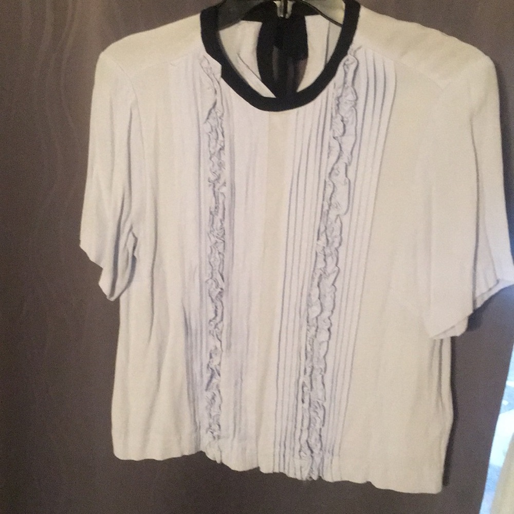 Ruffled trimmed blouse